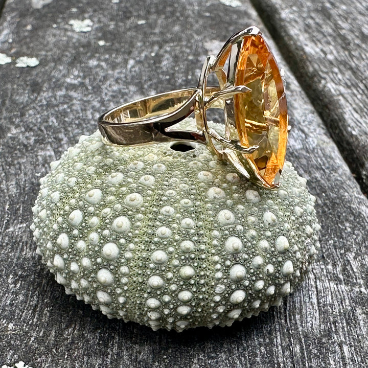 8.68 ct citrine ring