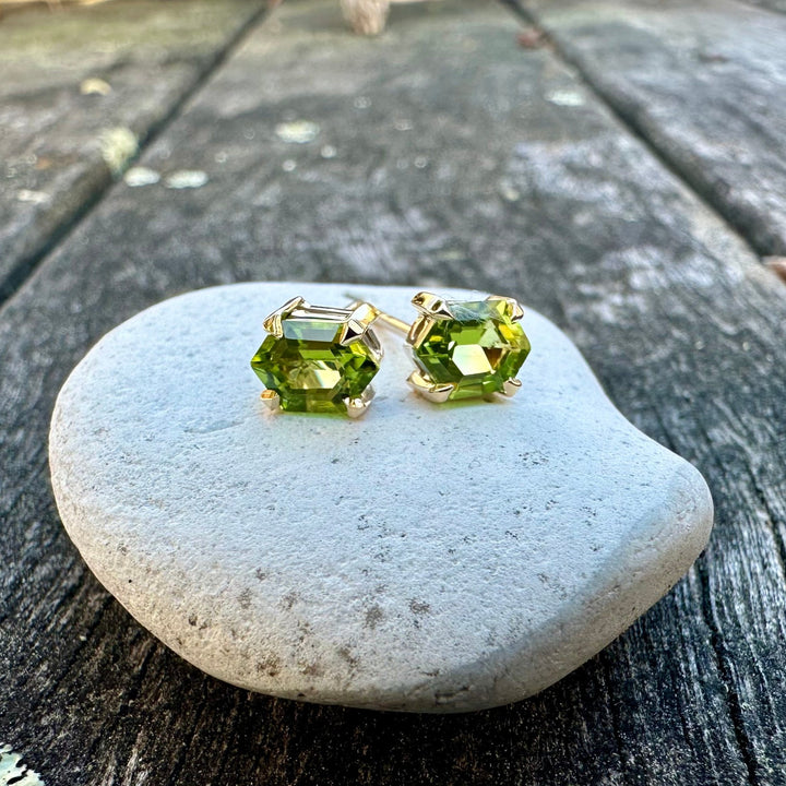 Peridot studs