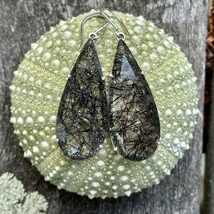 Brazilian Rutilated quartz earrings