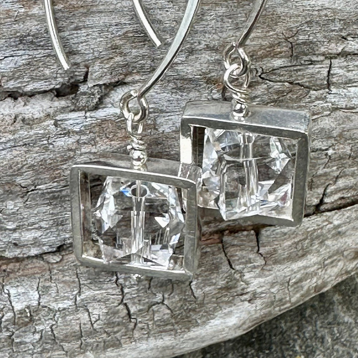 Rock crystal in sterling silver