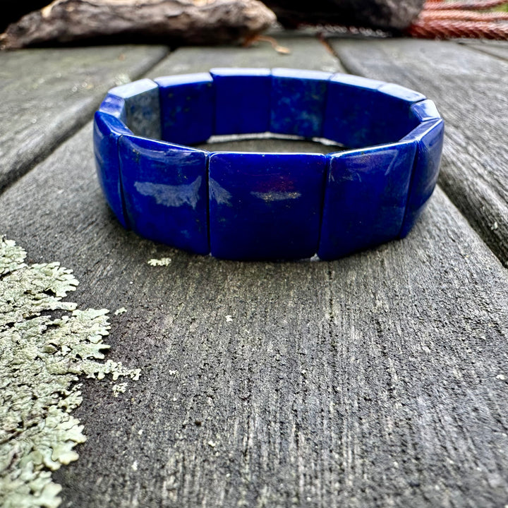 Lapis Lazuli panel bracelet