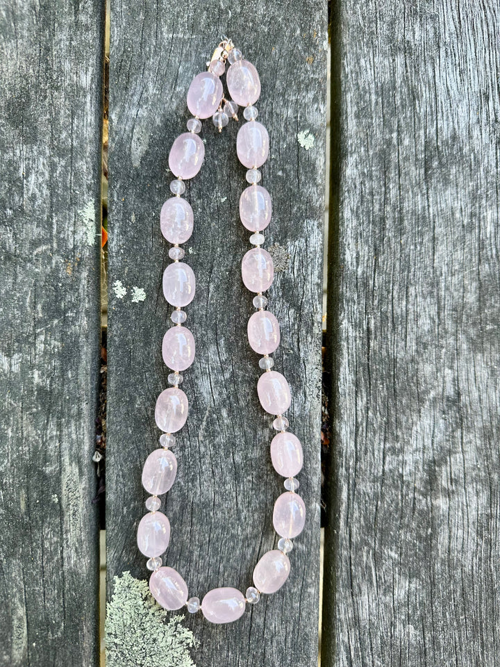 Rose quartz necklace