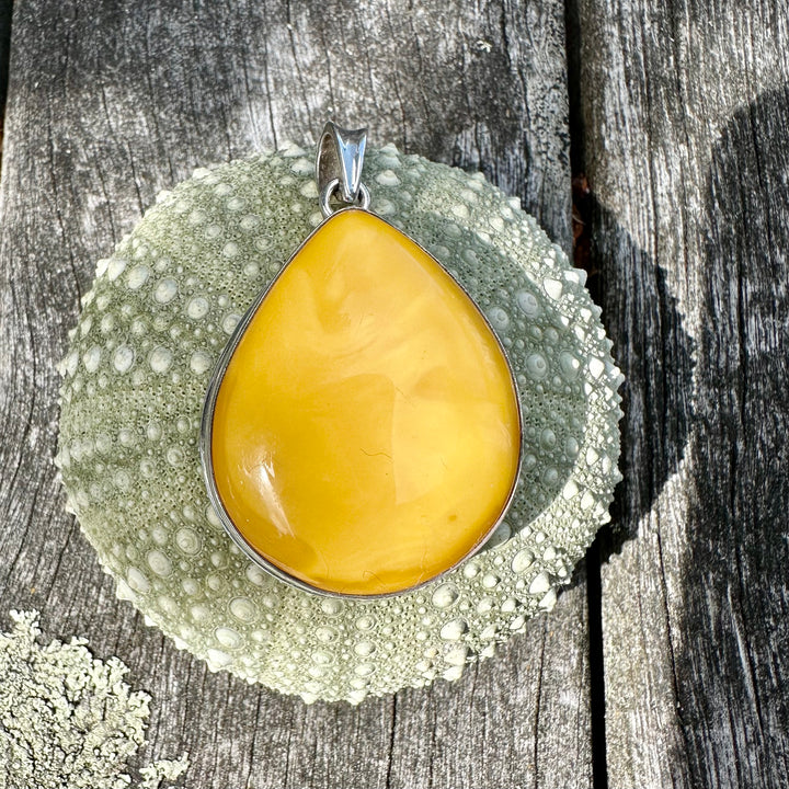 Butterscotch amber pendant