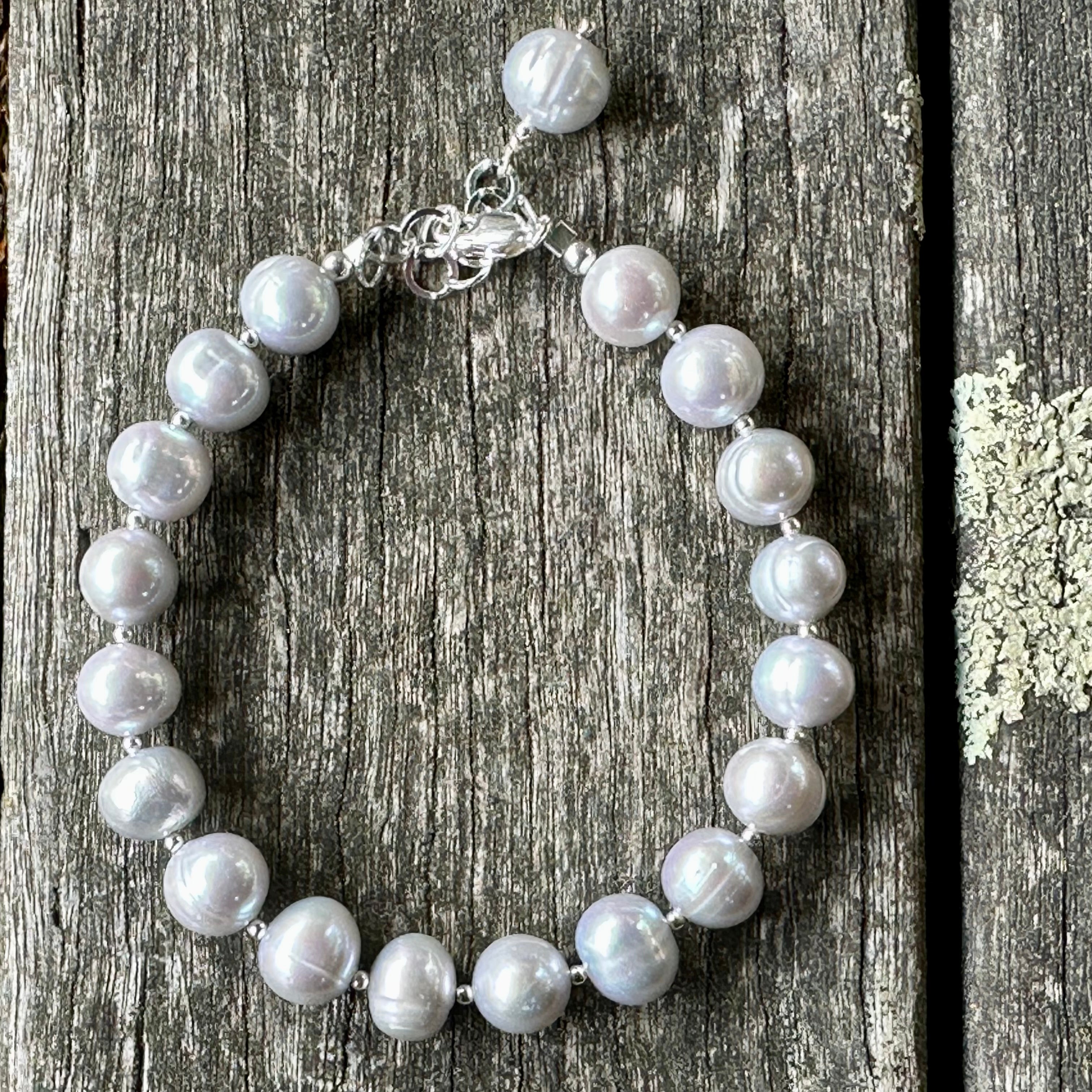 Grey deals pearl bracelet