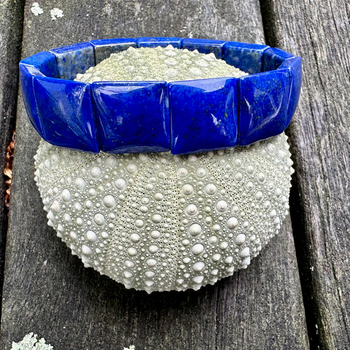 Lapis Lazuli panel bracelet