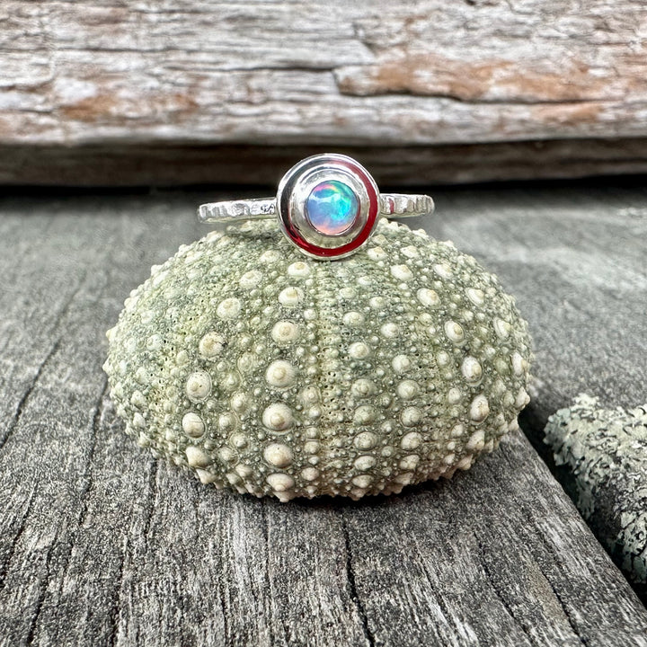 Ethiopian opal ring
