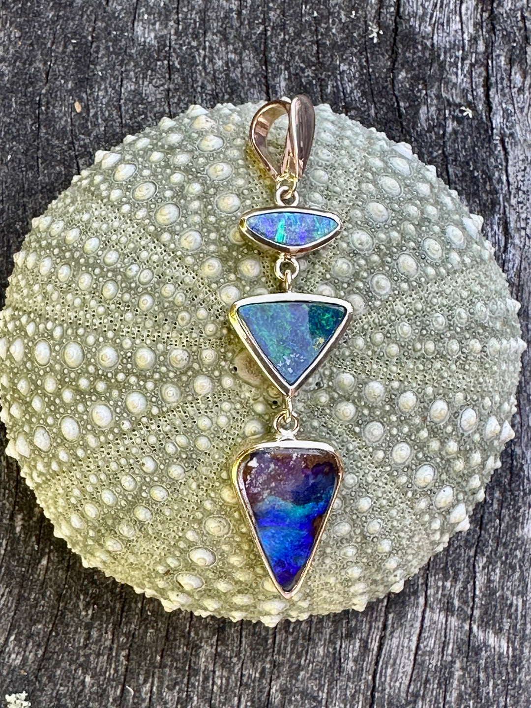 7.78 carat Australian boulder opal pendant