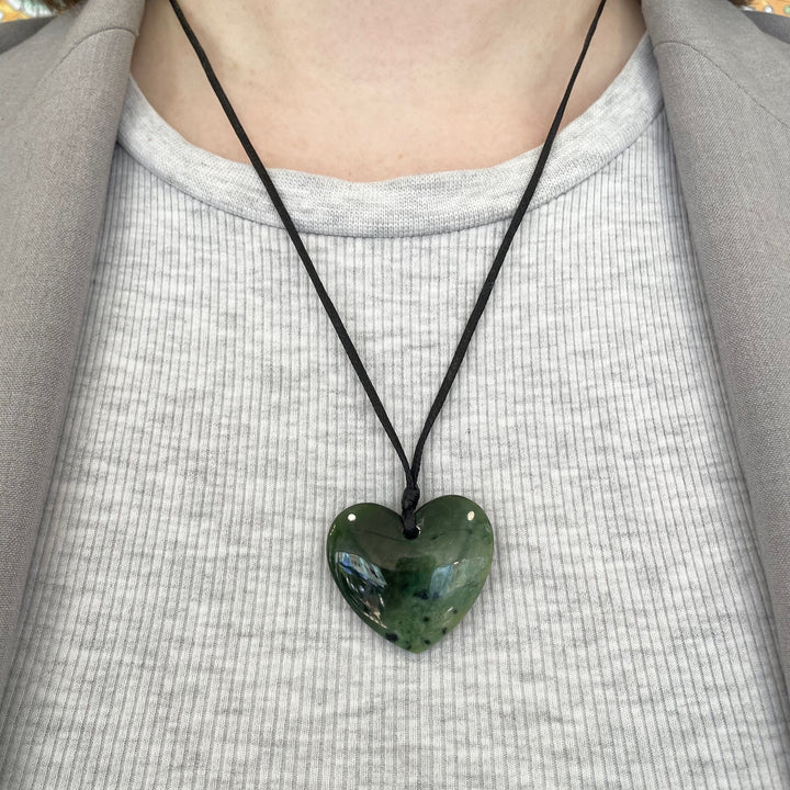 New Zealand greenstone heart (manawa)