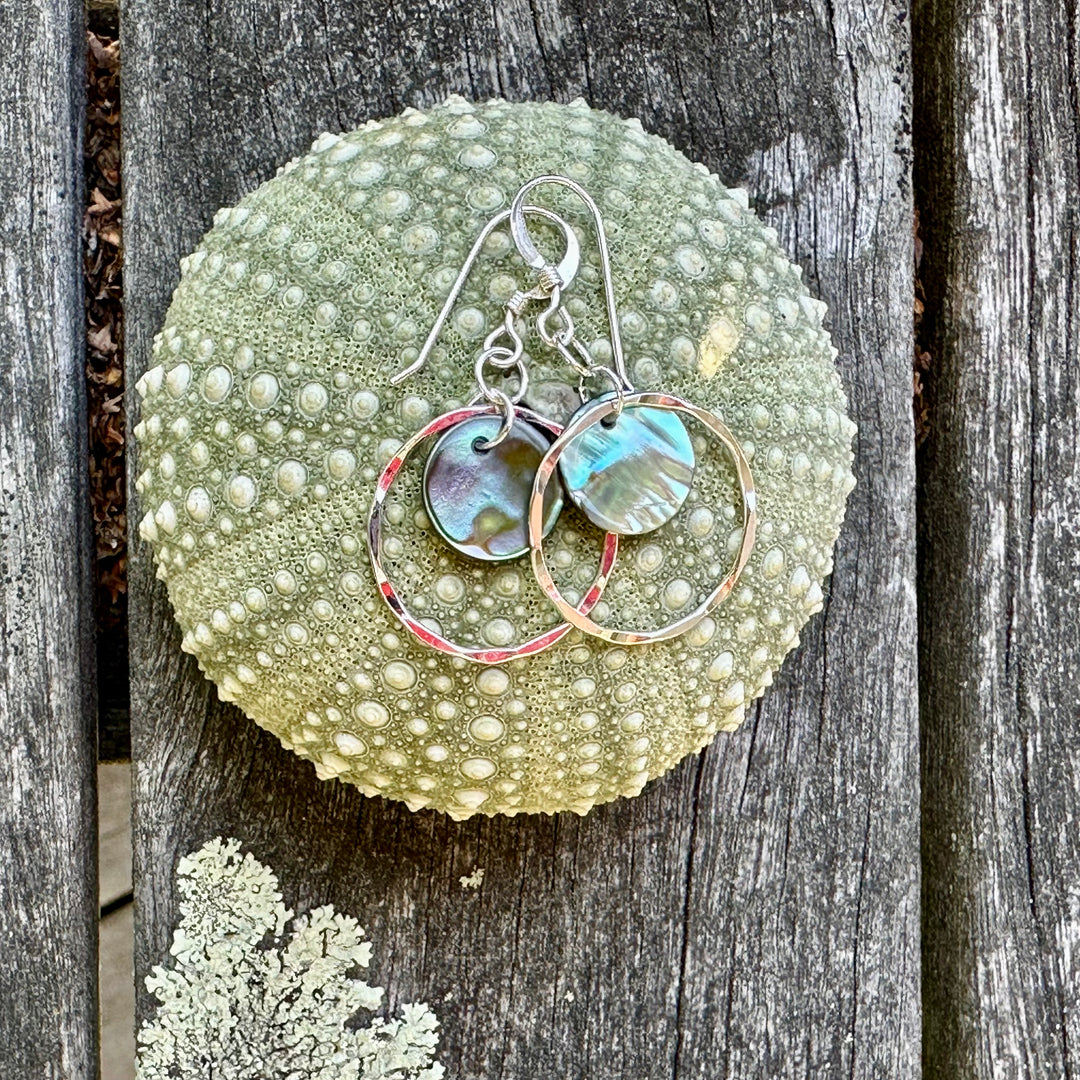 Paua shell earrings deals