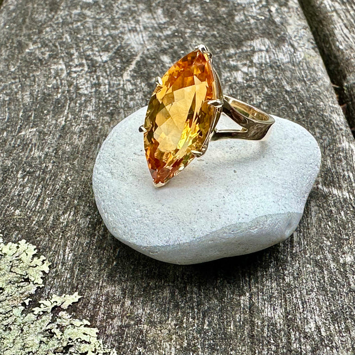 8.68 ct citrine ring