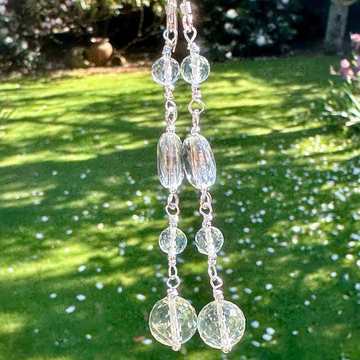 Prasiolite earrings