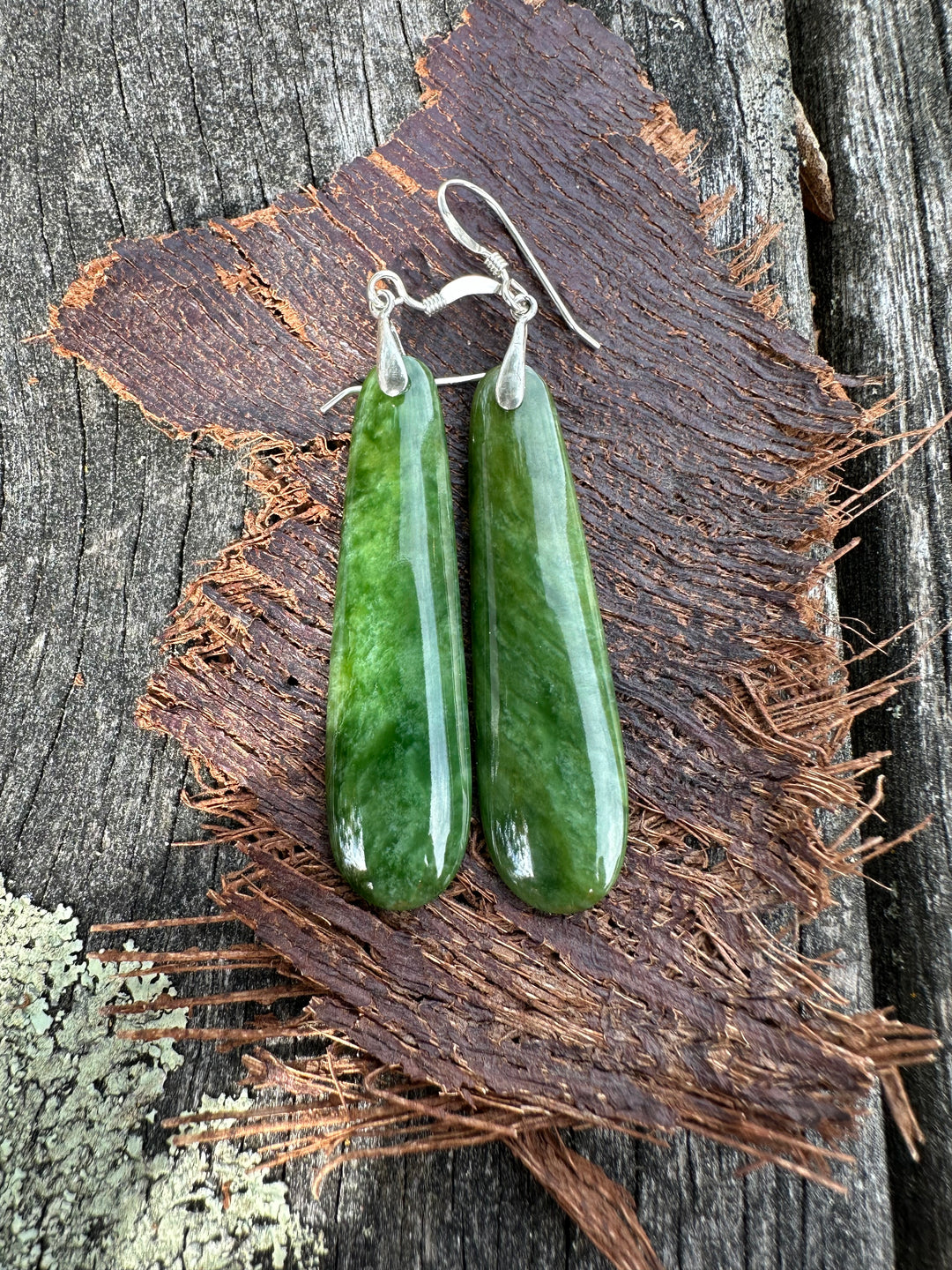 Marsden flower greenstone earrings