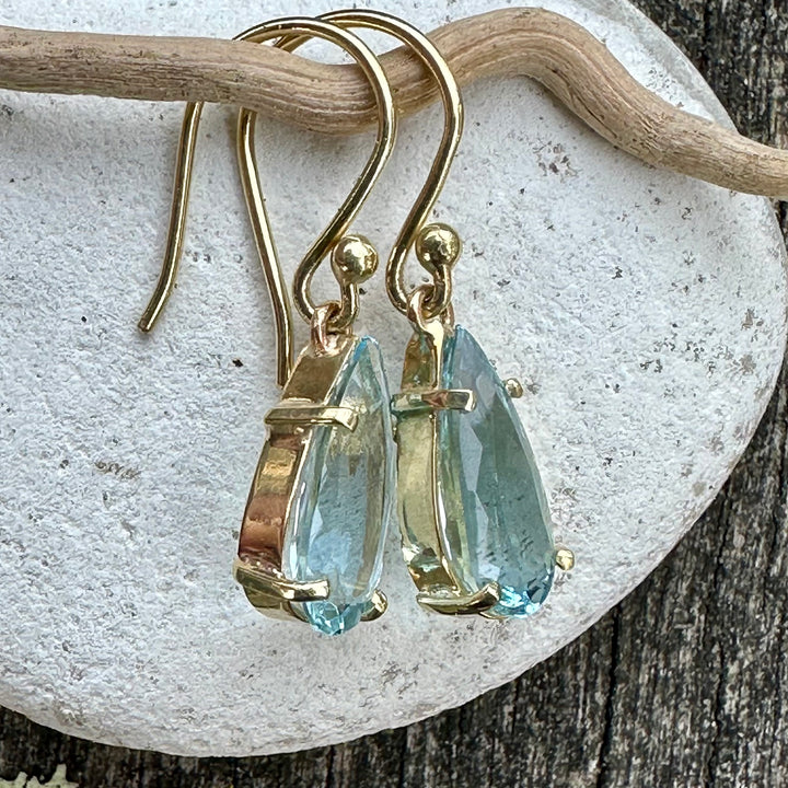 Small Aquamarine earrings