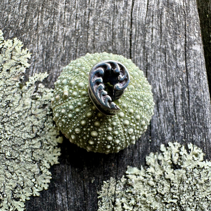 Silver fern bead