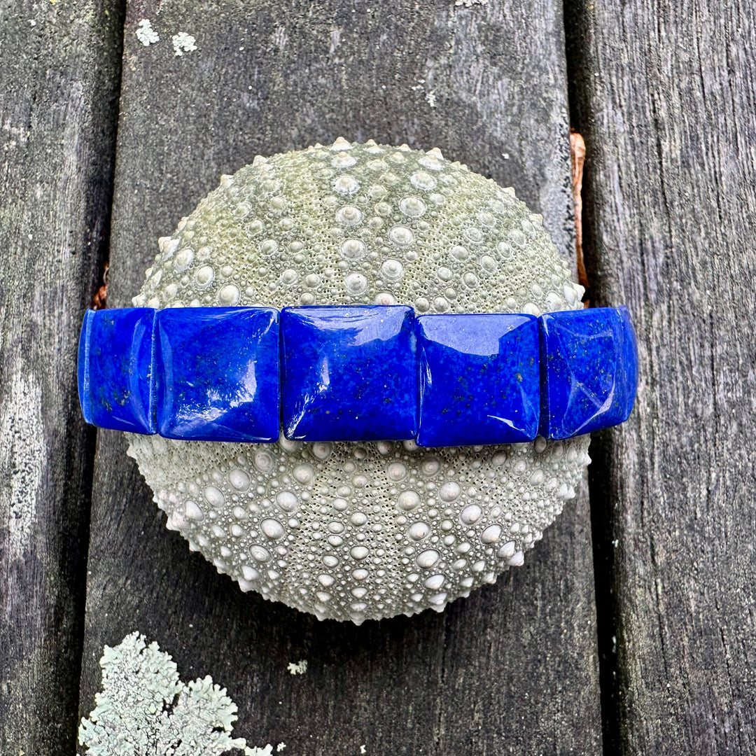 Lapis Lazuli panel bracelet