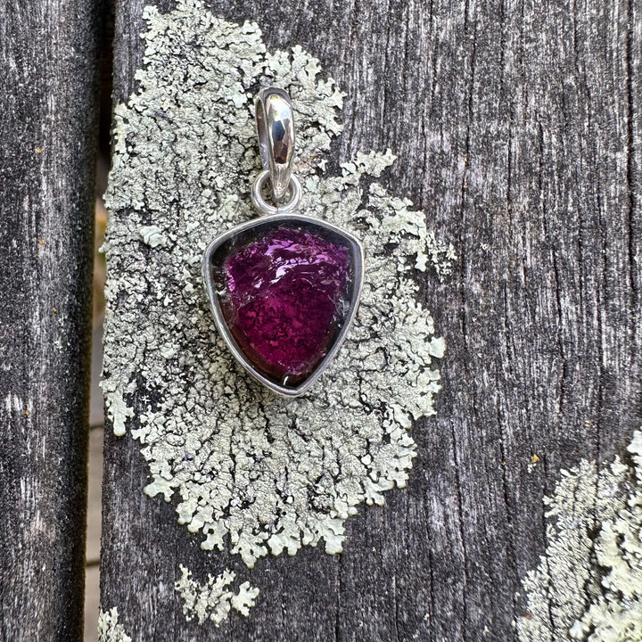 Watermelon tourmaline pendant