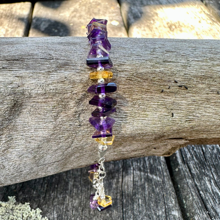 Amethyst & citrine bracelet