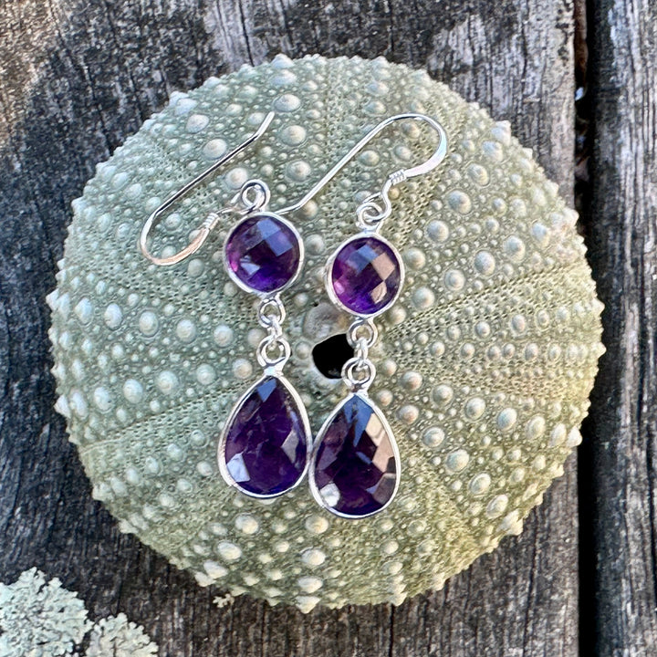 Amethyst earrings