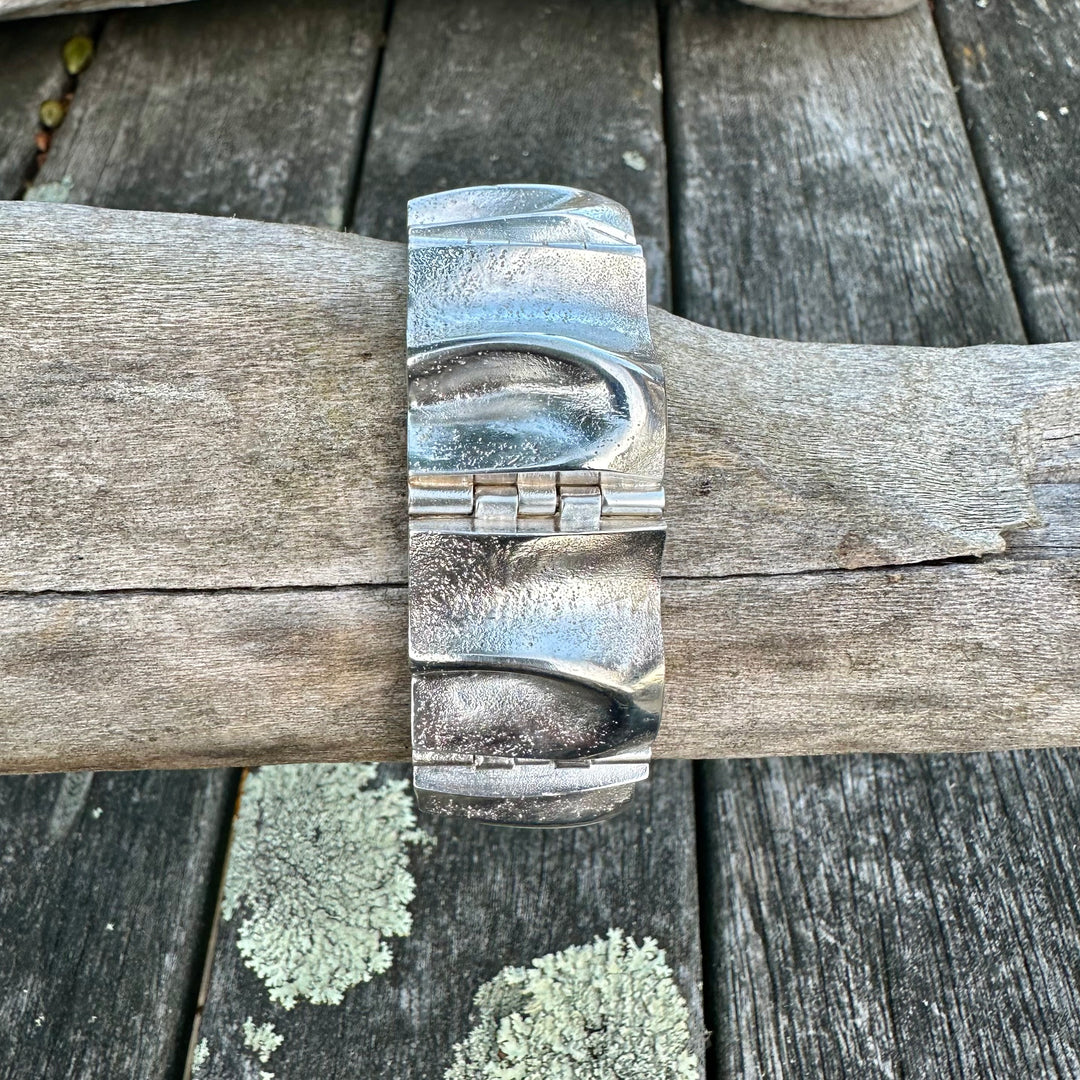 1970’s Finland sterling silver panel bracelet