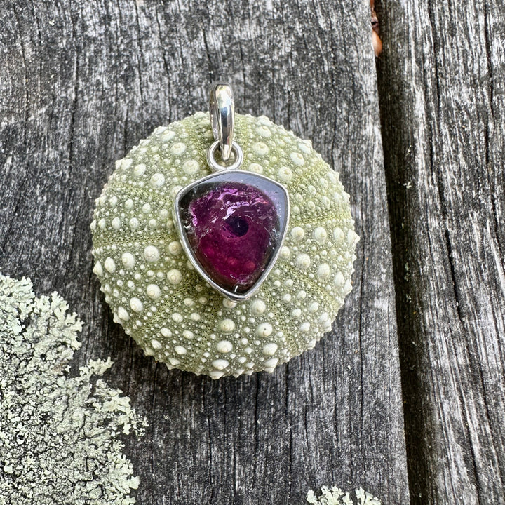 Watermelon tourmaline pendant