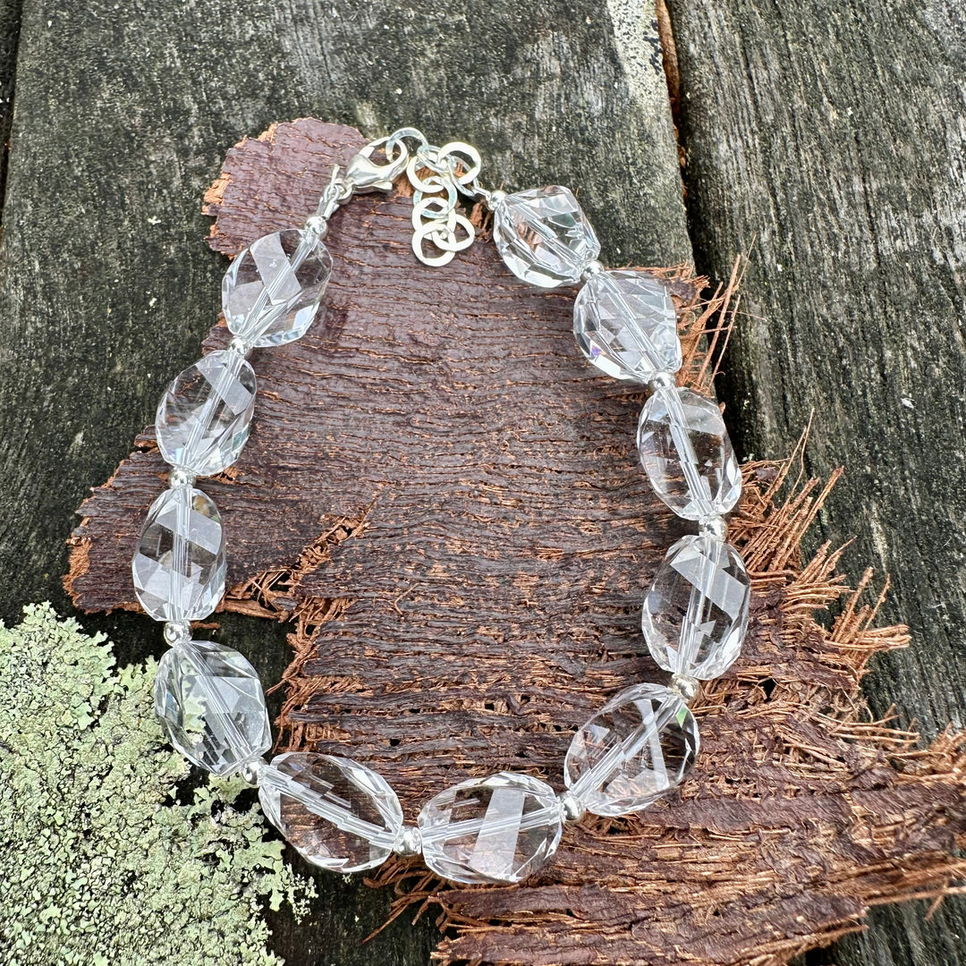 Rock crystal bracelet