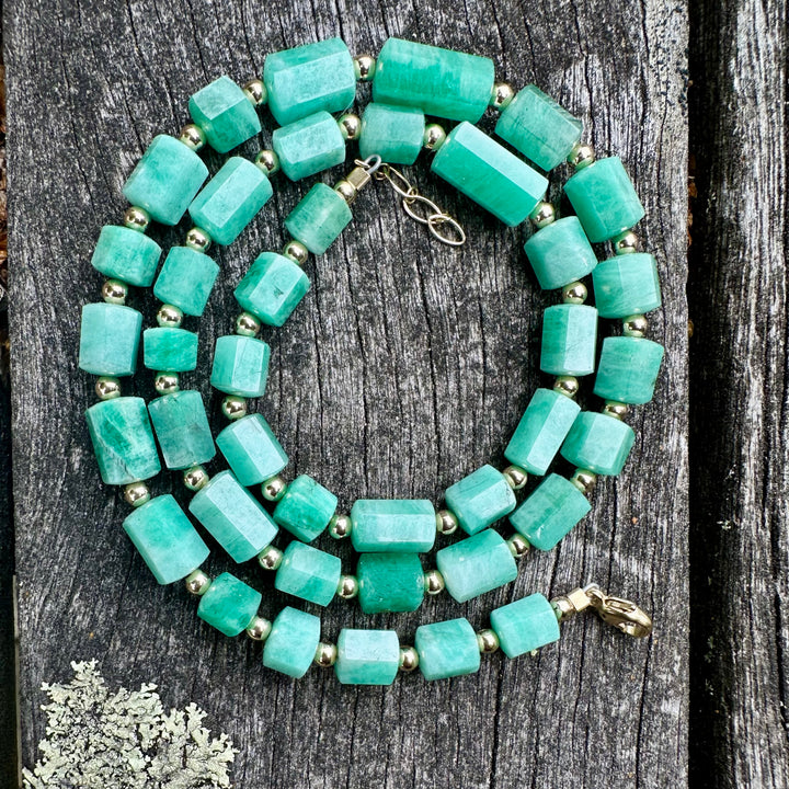 Brazilian emerald necklace