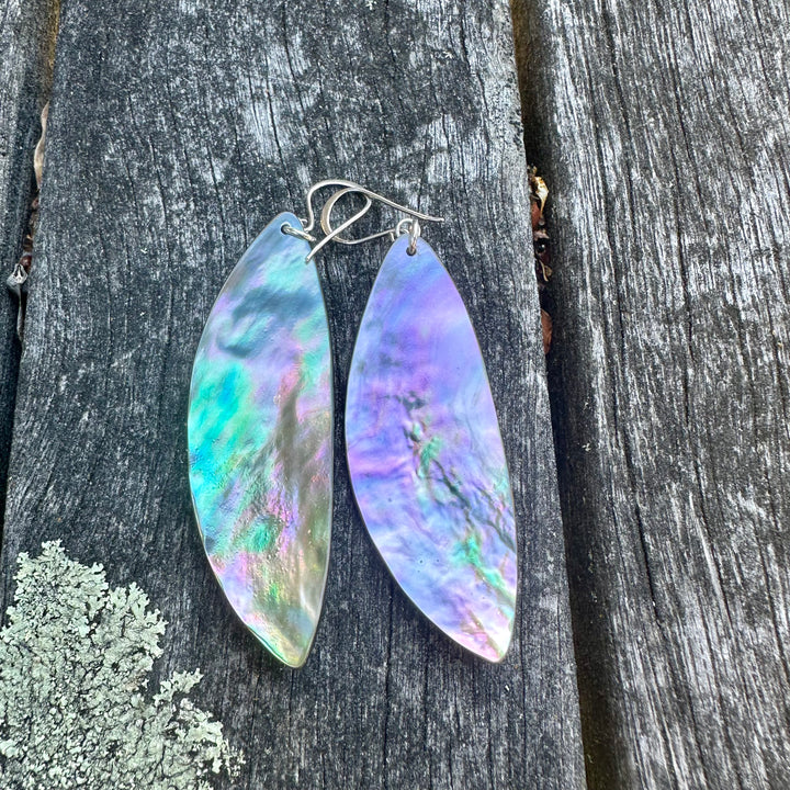 Paua shell earrings