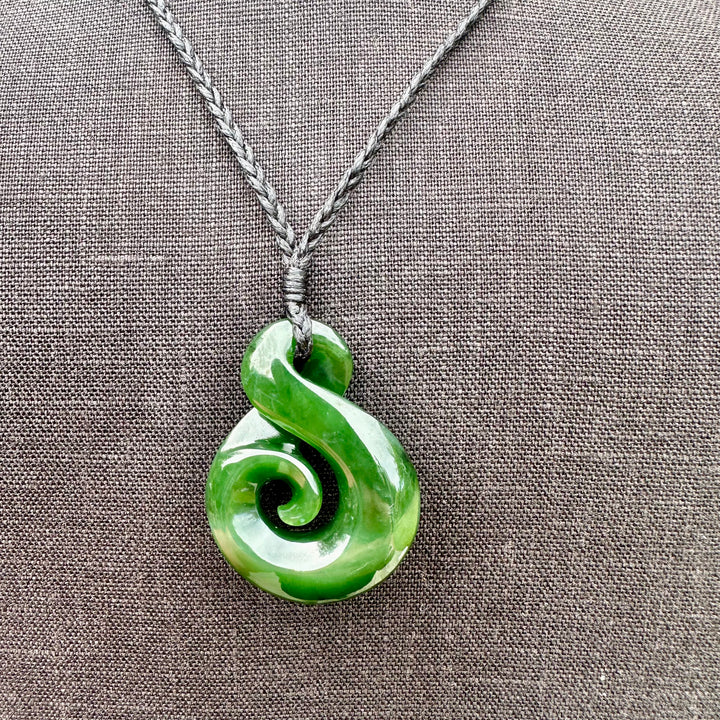 New Zealand greenstone rau kumara koru