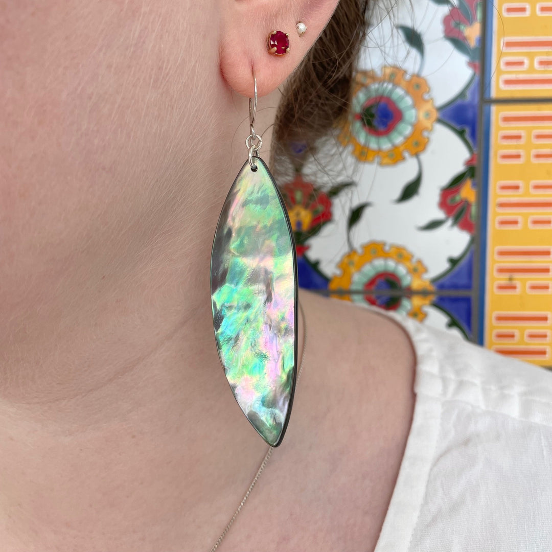 Paua shell earrings