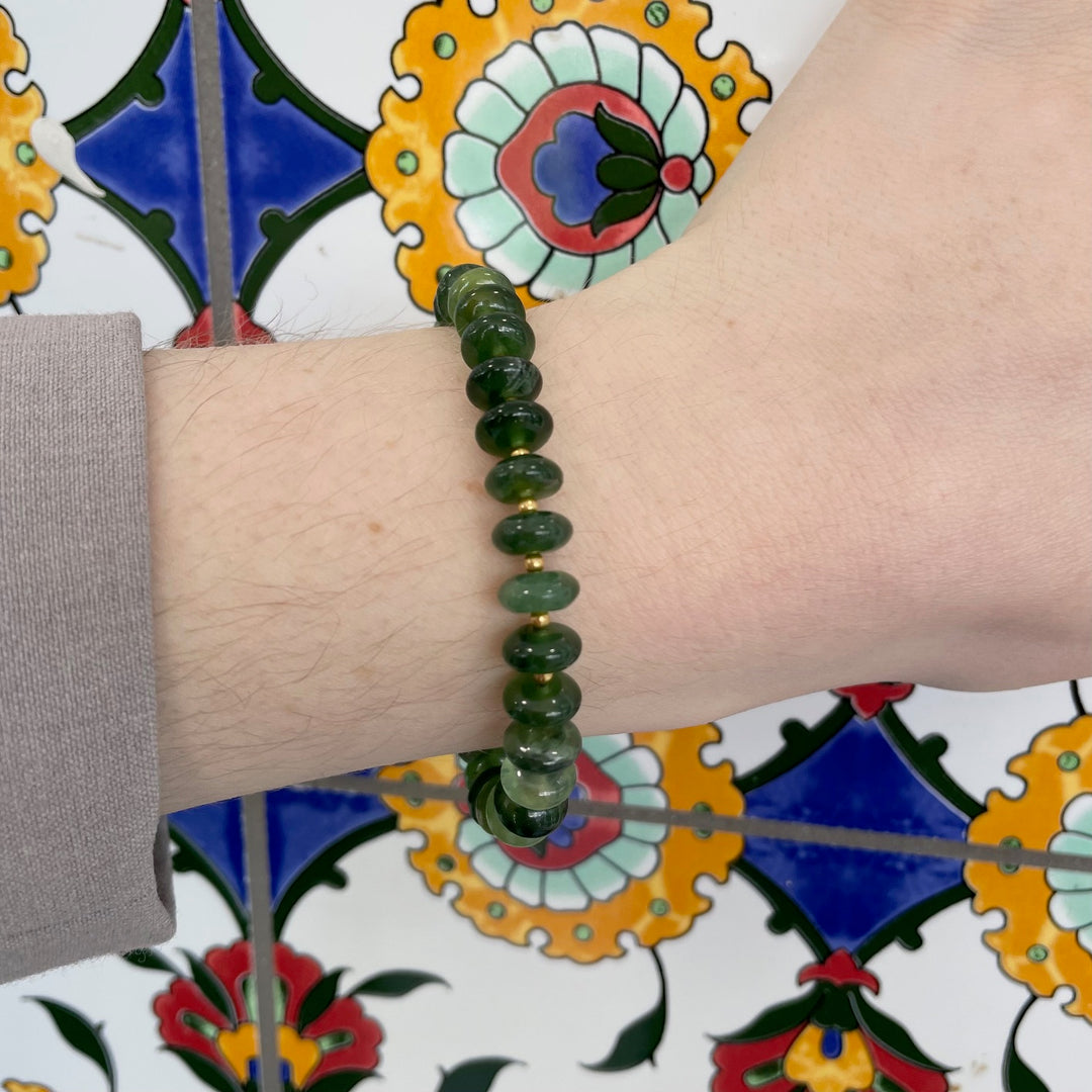 Siberian jade bracelet