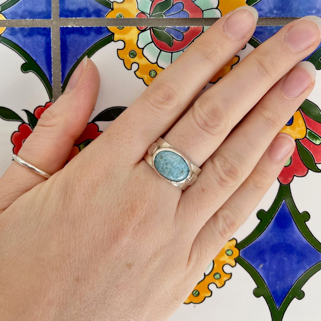 Larimar amore ring