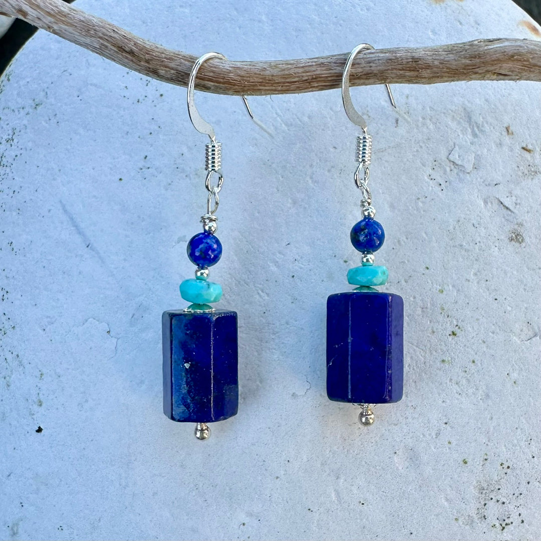 afghani lapis lazuli earrings
