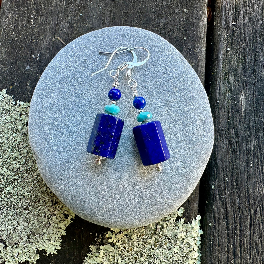 afghani lapis lazuli earrings