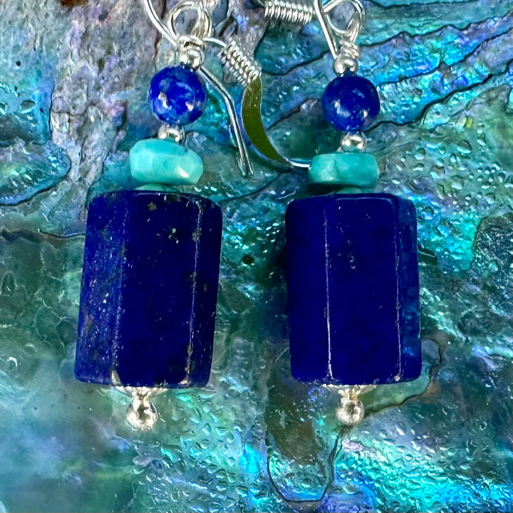 afghani lapis lazuli earrings