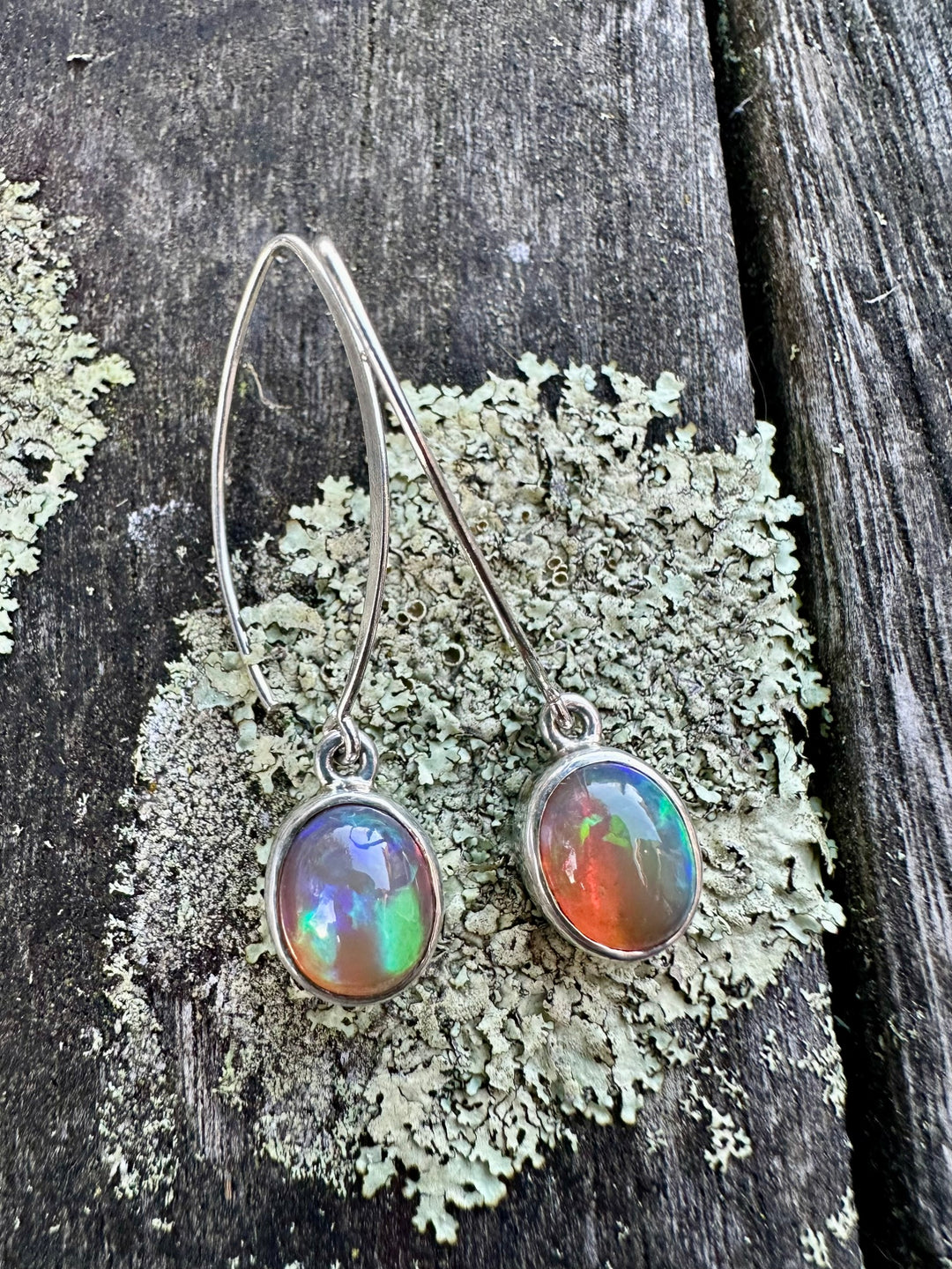 Opal earrings