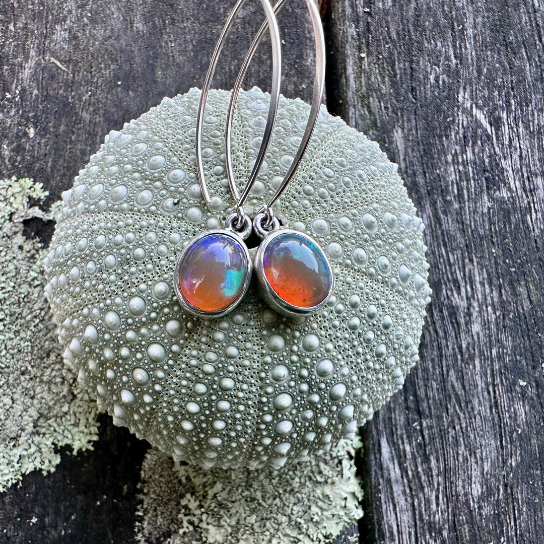 Opal earrings
