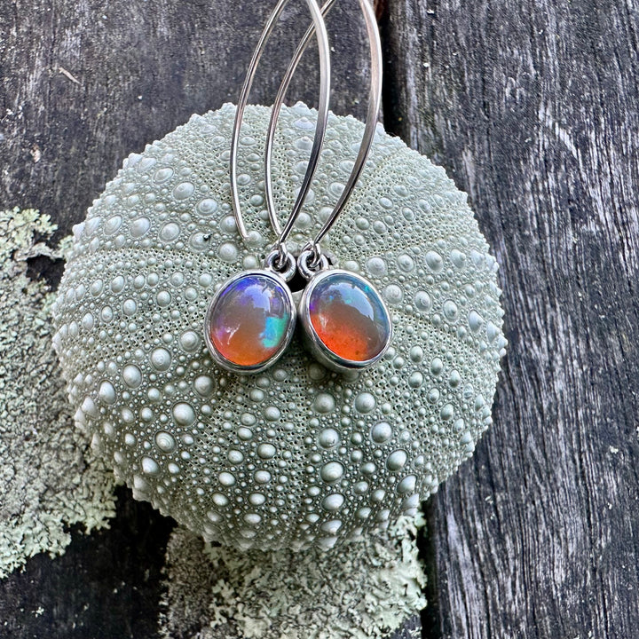 Opal earrings