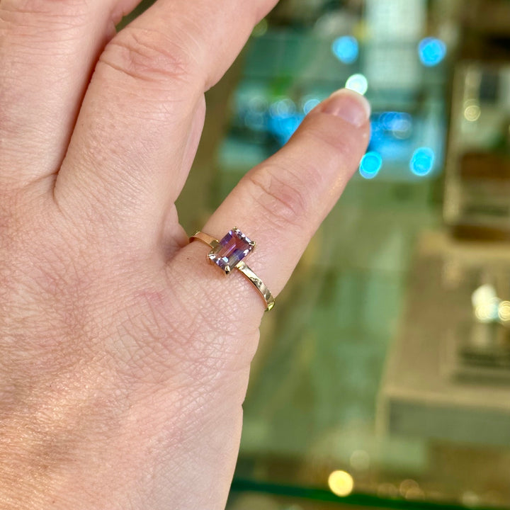 Bolivian ametrine ring