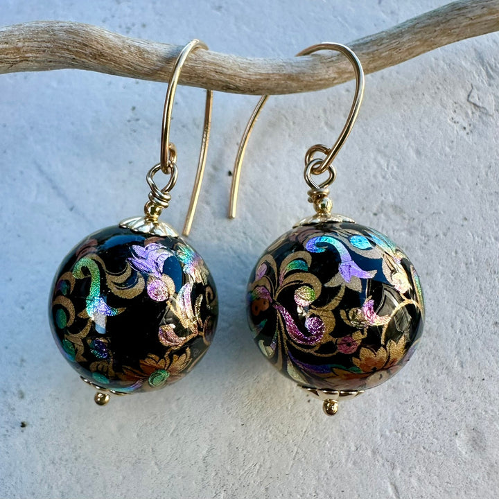 Japanese decal earrings