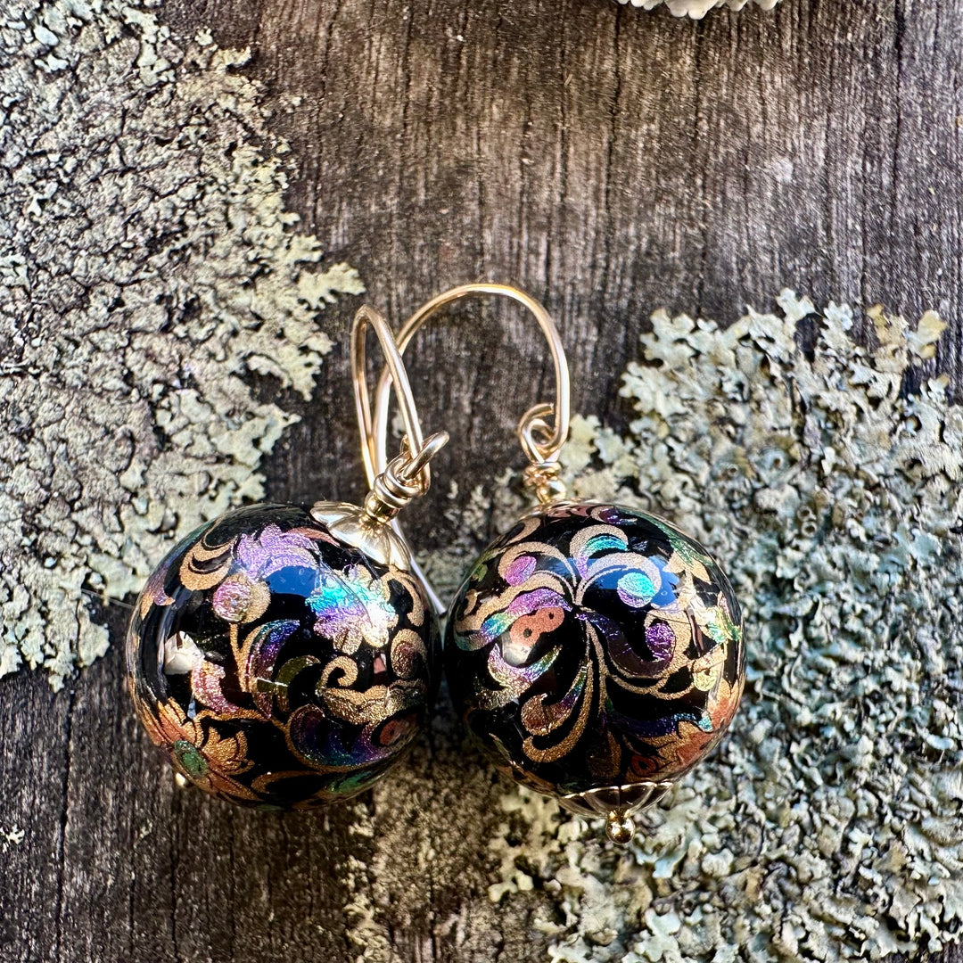 Japanese decal earrings