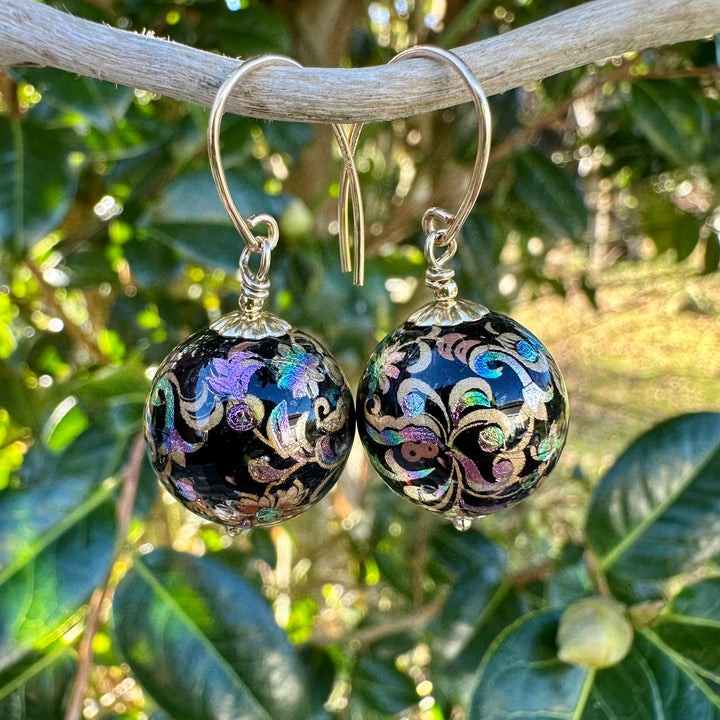 Japanese decal earrings