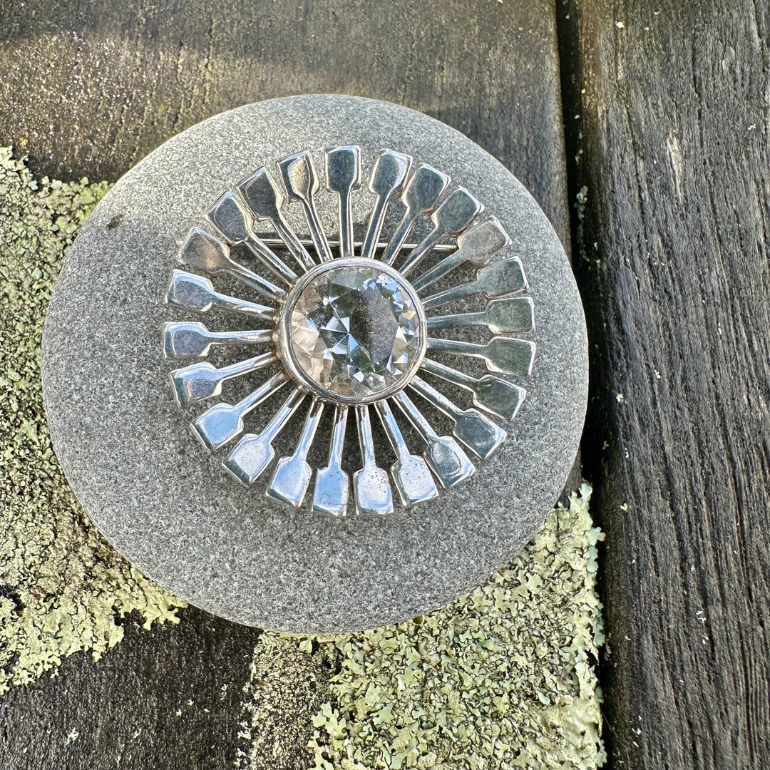 Vintage Scandinavian sterling silver brooch