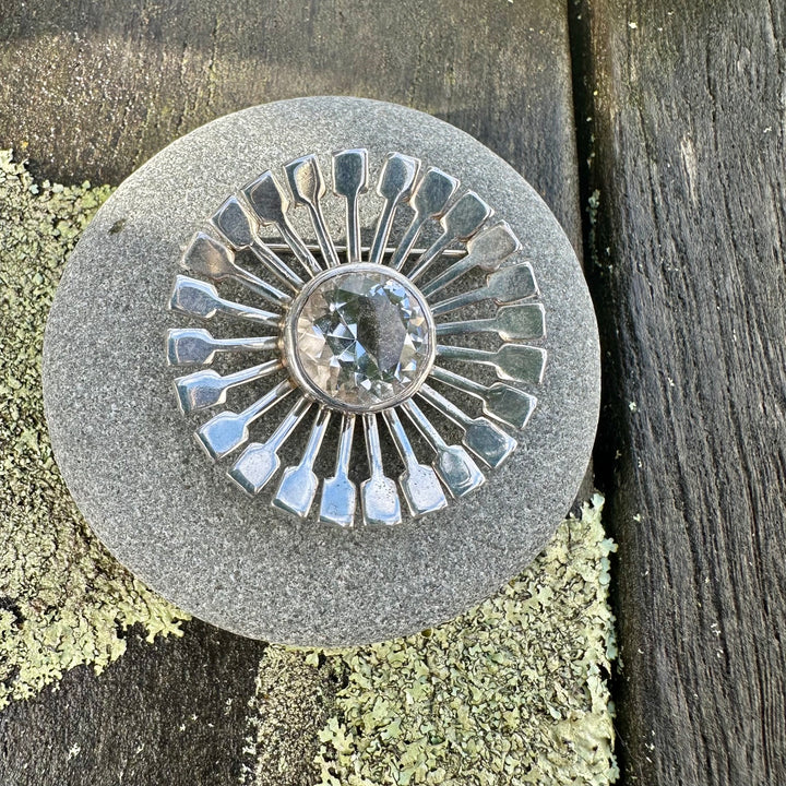 Vintage Scandinavian sterling silver brooch