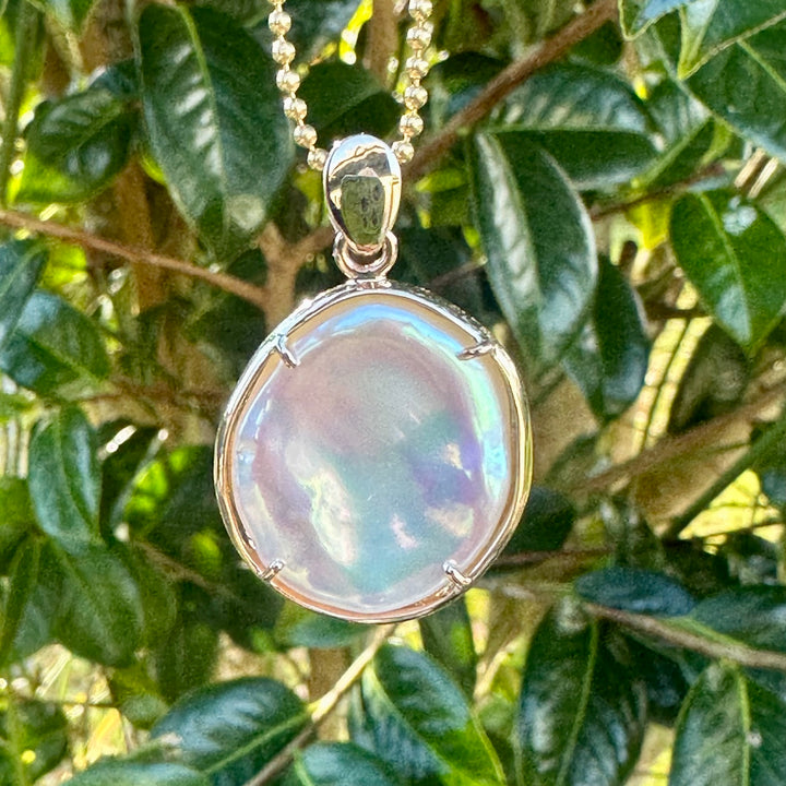 Contemporary Pink freshwater pearl pendant