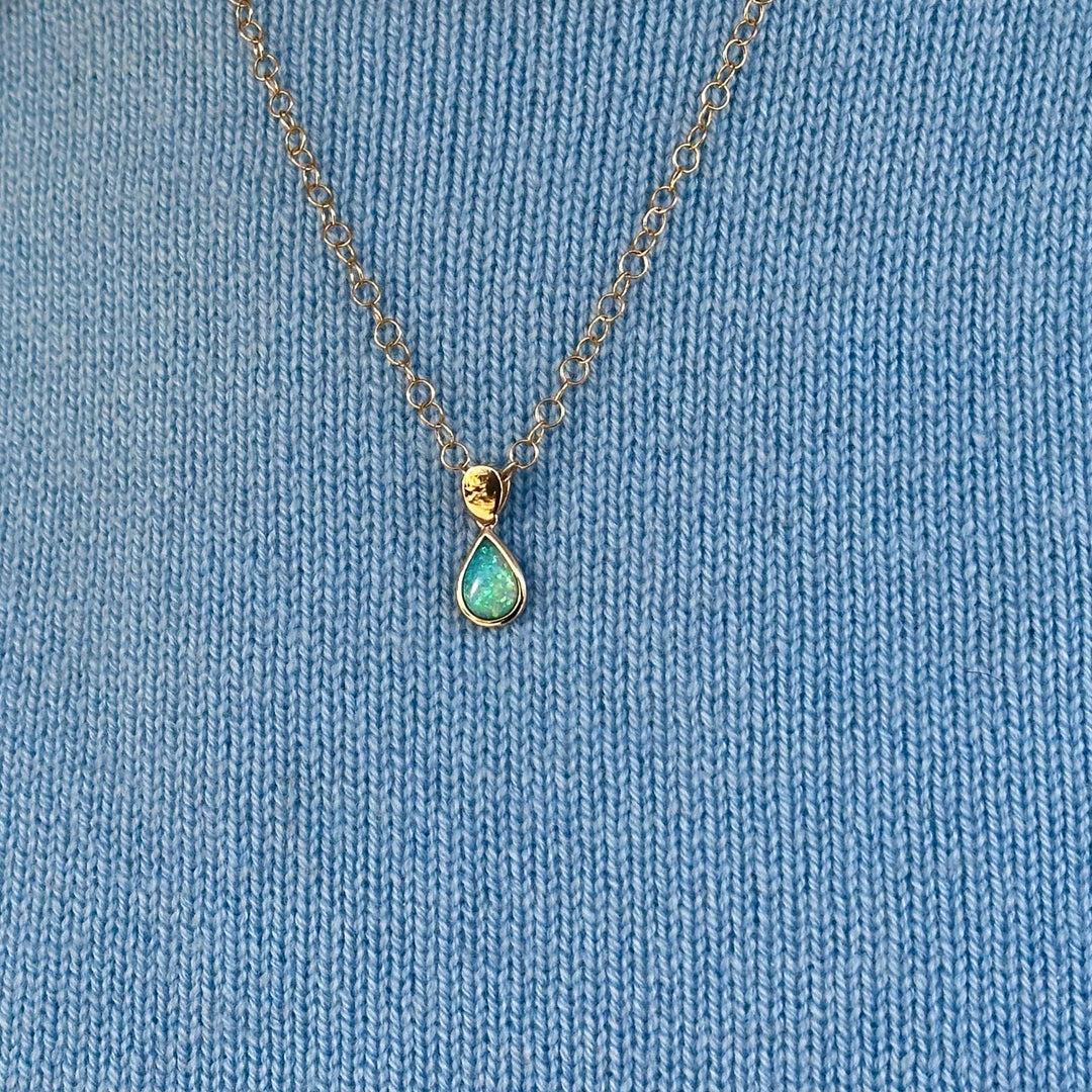.96ct Opal Australian crystal pendant