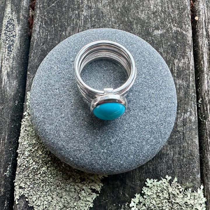 Sleeping beauty turquoise UNITY ring
