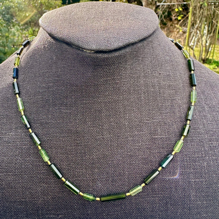 Tourmaline crystal necklace