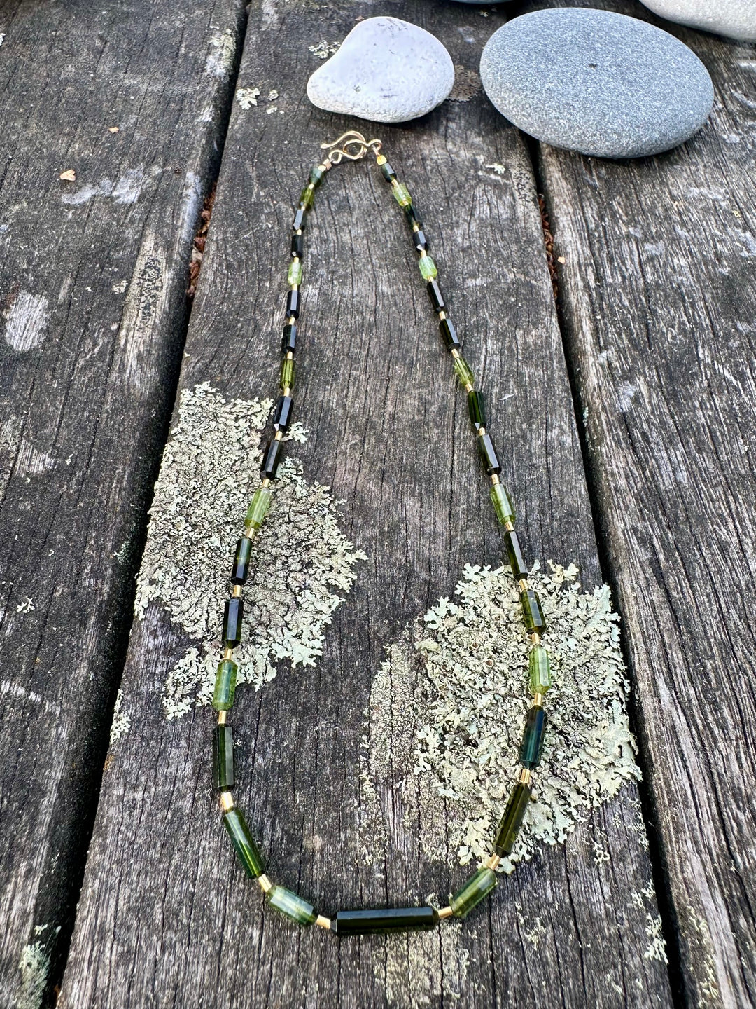 Tourmaline crystal necklace