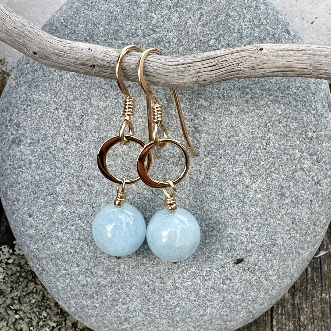 Aquamarine earrings