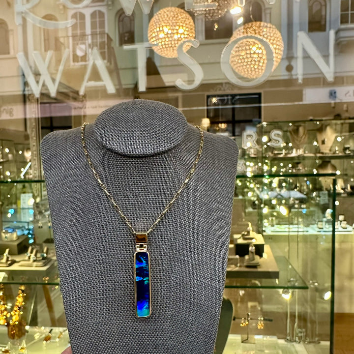 7.4ct Australian Boulder opal pendant